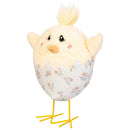 Hillside Pasture Table Decor Fabric Chick in Egg, Asst of 2, 7.8"H