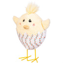 Hillside Pasture Table Decor Fabric Chick in Egg, Asst of 2, 7.8"H