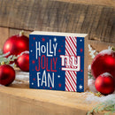 New York Giants Block, Holiday, 6x6