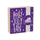 Texas Christian University Block, Holiday, 6x6