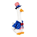 Red White and Bloom Table Decor Fabric Goose, Americana, 16.5"H