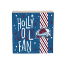 Colorado Avalanche Block, Holiday, 6x6