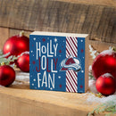 Colorado Avalanche Block, Holiday, 6x6