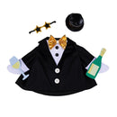 Giddy the Goose 21-inch metal porch statue with Happy New Year Party outfit; goose and outfit included | TD6J5GS26