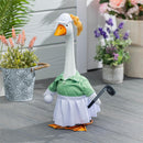 Giddy the Goose 21-inch metal porch statue with Golf Player outfit; goose and outfit included | TDPMHGS26