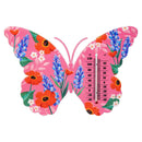 Cottage Garden Outdoor Wall Thermometer, Metal Butterflies, 15", 3 Asst