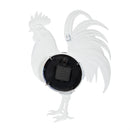 Hillside Pasture Outdoor Wall Thermometer, Metal Rooster, 17"H