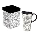 Pet Ceramic Perfect Cup, Woof Dog, 17oz, Gift Box