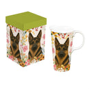 Hillside Pasture Pet Travel Cup Ceramic Perfect Cup, German Shepherd Dog, 17oz, Gift Box