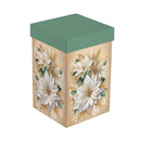 Pearl & Pine Travel Cup Ceramic Perfect Cup, Poinsettia, 17oz, Gift Box