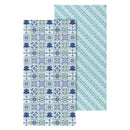 Seaside Retreat Towel Quick Dry Waffle Weave with Matching Carrying Case, 60"x30"