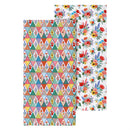 Cottage Garden Towel Quick Dry Waffle Weave with Matching Carrying Case, 60"x30"