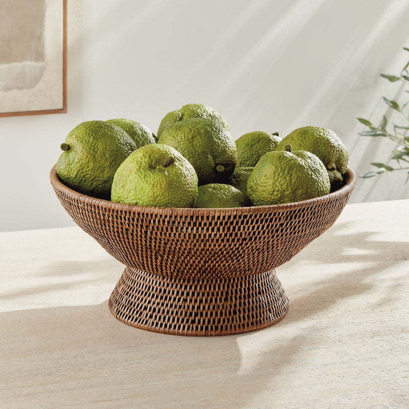 NAPA Home & Garden, BURMA RATTAN OFFERING BOWL,TN205