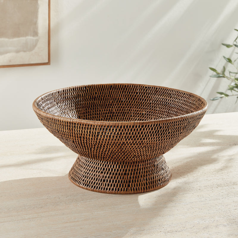 NAPA Home & Garden, BURMA RATTAN OFFERING BOWL,TN205