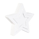 Red, White, & Bloom Figurine, Mini Wood Star, 3 Asst, CDU