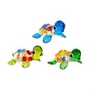 Seaside Retreat Token, Glass Turtle, Asst of 3, Basket Display