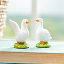 Hillside Pasture Token, Resin Silly Goose, Asst of 2, Basket Display