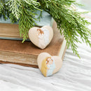 Nativity Token, Resin Heart, Asst of 2, Basket Display