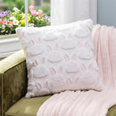 Hop Into Spring Throw Pillow, Bunny Ears, 18"X18"