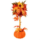 Harvest Blossom Tree, Autumn Sunflower Topiary, 22"H