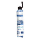 Blue Coastal Umbrella Manual Compact with Sleeve, Shibori, 38" Canopy x 22.5"H