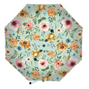 Petal & Plow Umbrella Manual Compact with Sleeve, Florals, 38" Canopy x 22.5"H