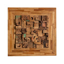 Javanese Wood Block Wall Art