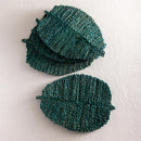 Leaf Placemats Set of 4 Green Green