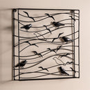 Handcrafted Metal Raven Wall Art