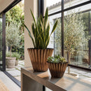 VivaStyle Planter, Ribbed, Nested Set Of 2