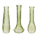 VivaStyle Veranda Garden Vase, Glass, 8''H, Asst of 3
