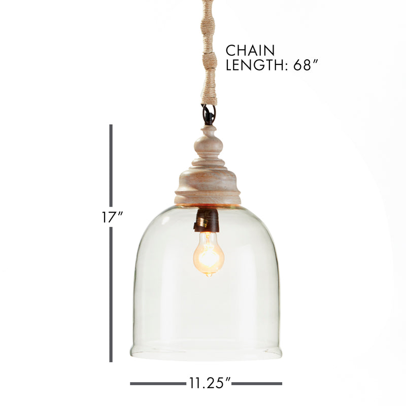 NAPA Home & Garden, VINTNER'S CLOCHE PENDANT 17",VS215