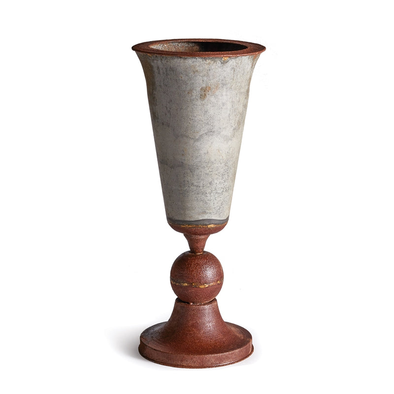 Napa Home Garden, WEATHERED METAL TAPERED CONE URN,vy400