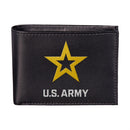 U.S. Army Black Bi-Fold Embroidered Wallet w/ RFID Blocking