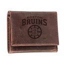 Boston Bruins 2025, Tri-Fold Wallet, Brown, CH, 100% Genuine Leather
