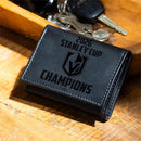 Vegas Golden Knights 2026 Stanley Cup Champions Black Tri-Fold Wallet