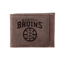 Front Pocket Wallet with RFID Blocking, Boston Bruins 2025, Brown