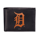 Detroit Tigers Black Bi-Fold Embroidered Wallet w/ RFID Blocking