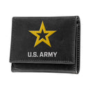 U.S. Army Black Tri-Fold Embroidered Wallet w/ RFID Blocking
