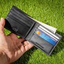 University of Georgia Black Bi-Fold Embroidered Wallet w/ RFID Blocking