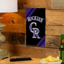 Colorado Rockies Logo Sign USA Metal Wall Sign, 7.5" x 11.5"