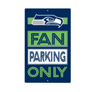 Seattle Seahawks Fan Parking USA Metal Wall Sign, 7.5" x 11.5"
