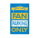 Los Angeles Chargers Fan Parking USA Metal Wall Sign, 7.5" x 11.5"