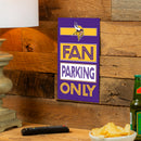 Minnesota Vikings Fan Parking USA Metal Wall Sign, 7.5" x 11.5"