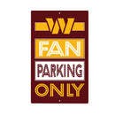 Washington Commanders Fan Parking USA Metal Wall Sign, 7.5" x 11.5"