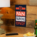 Chicago Bears Fan Parking USA Metal Wall Sign, 7.5" x 11.5"