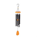 Avria Wood Top Hand-Tuned Wind Chime, Silver, 29"