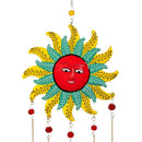Decorative Wind Chime, Metal Smiling Sun