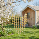 VivaStyle Decorative Wind Chime, Metal, Strands of Dangling Butterflies