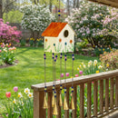 Cottage Garden Decorative Wind Chime, Metal, Birdhouse